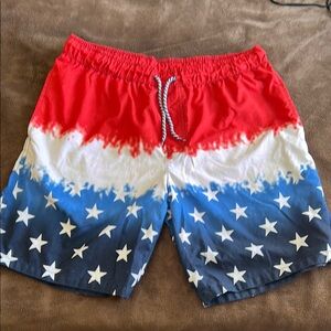 Red, White, and Blue Star Pattern Men's Shorts